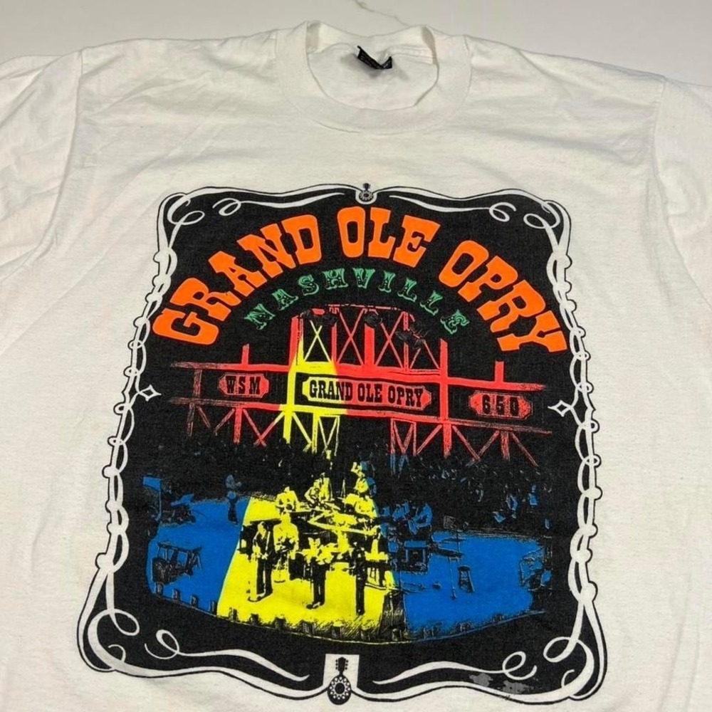 Vintage grand ole opry Nashville Tennessee 80s graphic tee shirt art Large